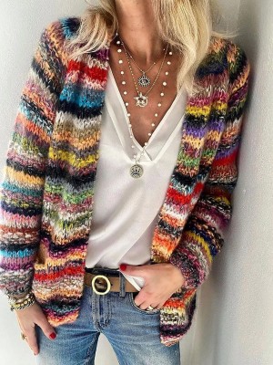 Colorful Stripes Daily Cardigan