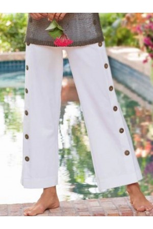 Women New Buttoned Pants