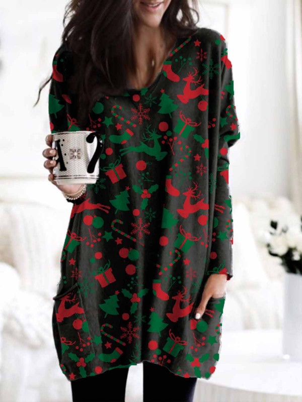 Women's Christmas Long Sleeve Top