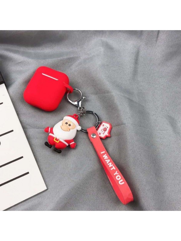 Santa Claus Reindeer Airpods Protective Case Apple Bluetooth Headset 1/2 Generation Silicone Case