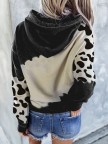 Women's cute cow print hoodie