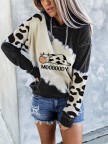 Women's cute cow print hoodie