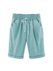 Plus Size pockets Casual Shorts