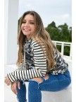 Camo & Stripe Baseball Hoodie Sweatshirt
